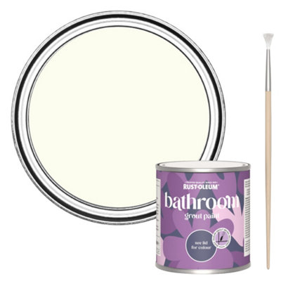 Rust-Oleum Porcelain Bathroom Grout Paint 250Ml from B&Q