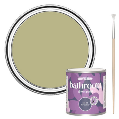 Rust-Oleum Sage Green Bathroom Grout Paint 250Ml from B&Q