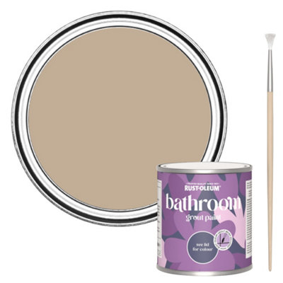 Rust-Oleum Salted Caramel Bathroom Grout Paint 250Ml from B&Q