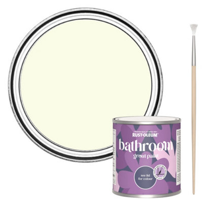 Rust-Oleum Shortbread Bathroom Grout Paint 250Ml from B&Q