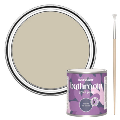 Rust-Oleum Silver Sage Bathroom Grout Paint 250Ml from B&Q