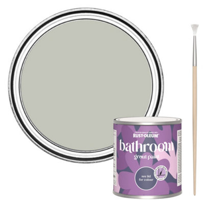 Rust-Oleum Tyne Fog Bathroom Grout Paint 250Ml from B&Q