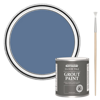 Rust-Oleum Blue River Floor Grout Paint 250Ml from B&Q