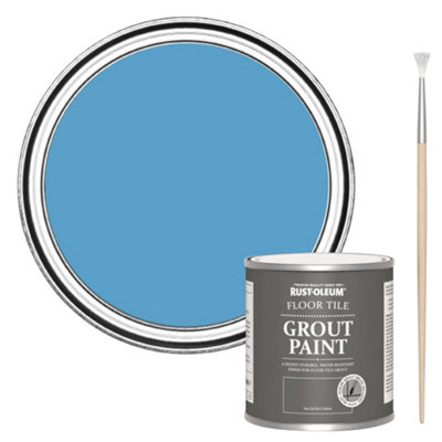 Rust-Oleum Cerulean Floor Grout Paint 250Ml from B&Q