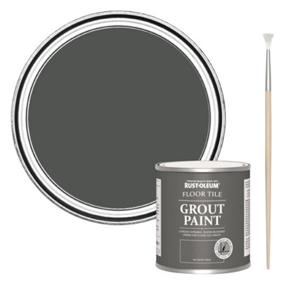 Rust-Oleum Graphite Floor Grout Paint 250Ml from B&Q