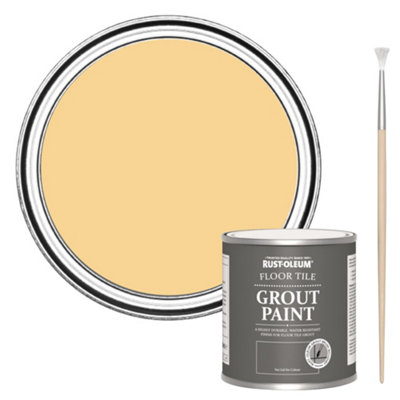 Rust-Oleum Mustard Floor Grout Paint 250Ml from B&Q