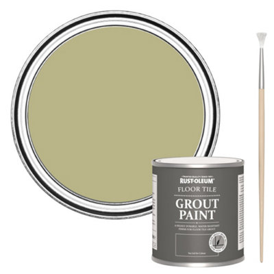 Rust-Oleum Sage Green Floor Grout Paint 250Ml from B&Q