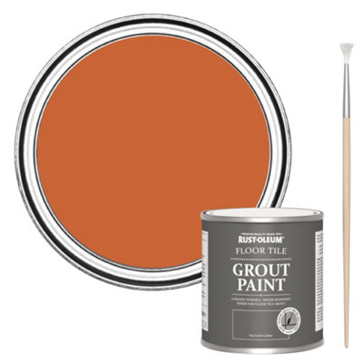 Rust-Oleum Tiger Tea Floor Grout Paint 250Ml from B&Q