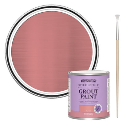 B&Q -  Rose Gold Kitchen Grout Paint 250Ml