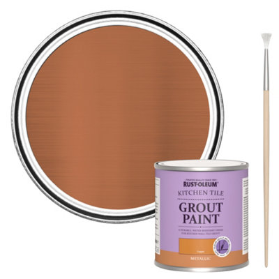 Rust-Oleum Copper Kitchen Grout Paint 250Ml from B&Q