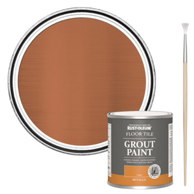 Rust-Oleum Copper Floor Grout Paint 250Ml from B&Q
