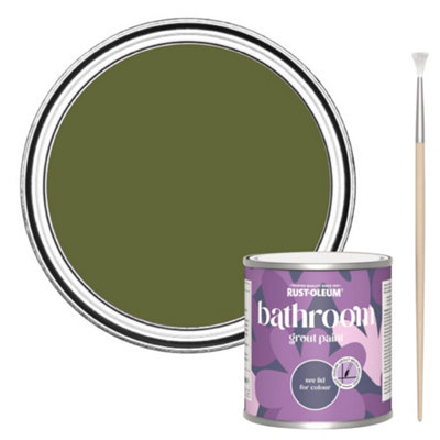 Rust-Oleum Jasper Bathroom Grout Paint 250Ml from B&Q