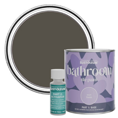 Rust-Oleum Fallow Matt Bathroom Tile Paint 750Ml from B&Q