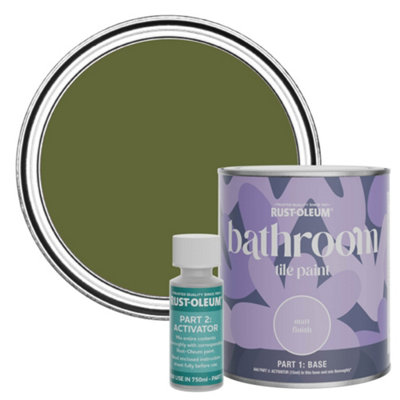 Rust-Oleum Jasper Matt Bathroom Tile Paint 750Ml from B&Q