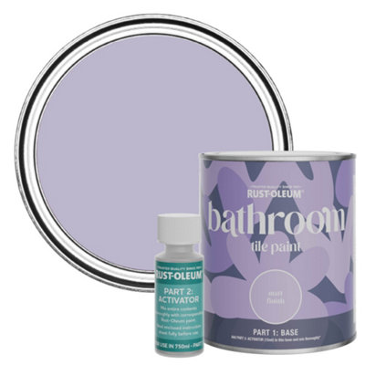 Rust-Oleum Wisteria Matt Bathroom Tile Paint 750Ml from B&Q