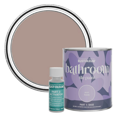 Rust-Oleum Haversham Matt Bathroom Tile Paint 750Ml from B&Q