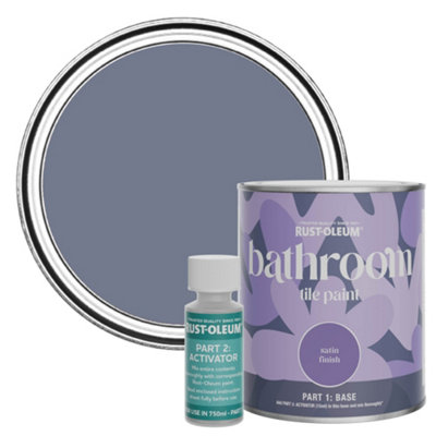 Rust-Oleum Hush Satin Bathroom Tile Paint 750Ml from B&Q