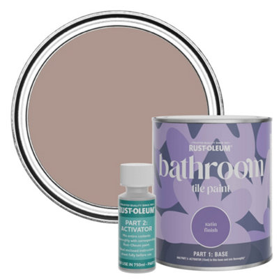 Rust-Oleum Haversham Satin Bathroom Tile Paint 750Ml from B&Q
