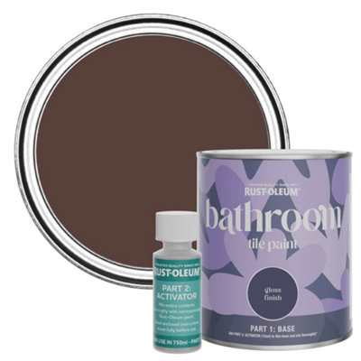 Rust-Oleum Valentina Gloss Bathroom Tile Paint 750Ml from B&Q