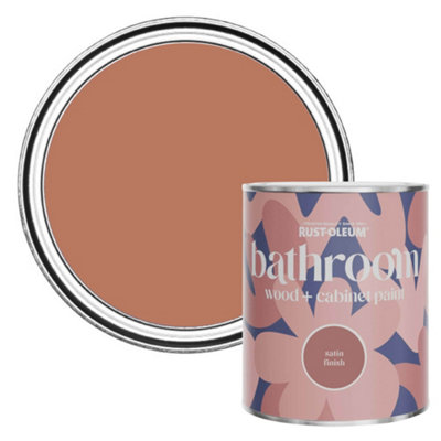 B&Q -  Siena Satin Bathroom Wood & Cabinet Paint 750Ml