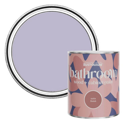 Rust-Oleum Wisteria Satin Bathroom Wood & Cabinet Paint 750Ml from B&Q