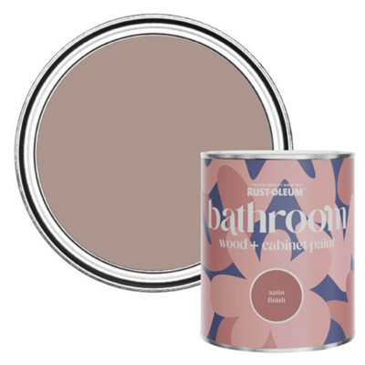 Rust-Oleum Haversham Satin Bathroom Wood & Cabinet Paint 750Ml from B&Q