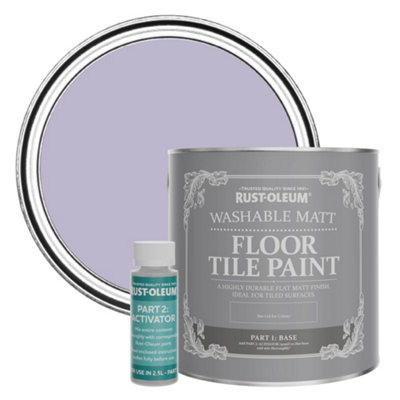 B&Q -  Wisteria Washable Matt Floor Tile Paint 2.5L