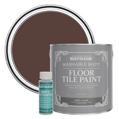 Rust-Oleum Valentina Washable Matt Floor Tile Paint 2.5L from B&Q