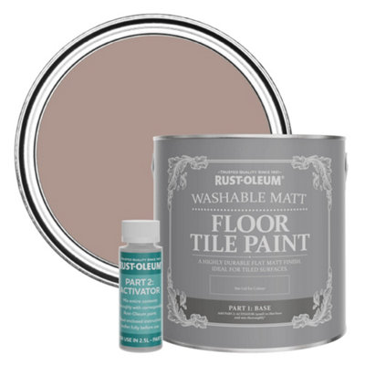 Rust-Oleum Haversham Washable Matt Floor Tile Paint 2.5L from B&Q