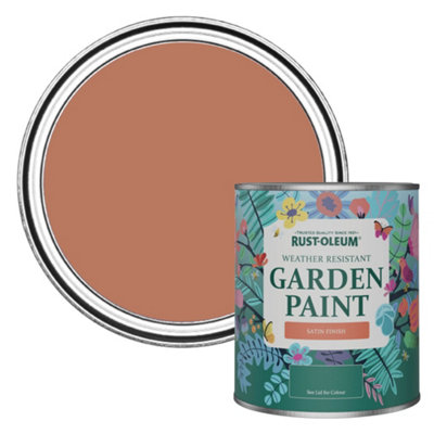 Rust-Oleum Siena Satin Garden Paint 750Ml from B&Q