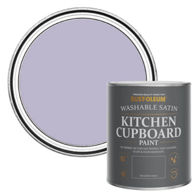 Rust-Oleum Wisteria  Satin Kitchen Cupboard Paint 750Ml from B&Q