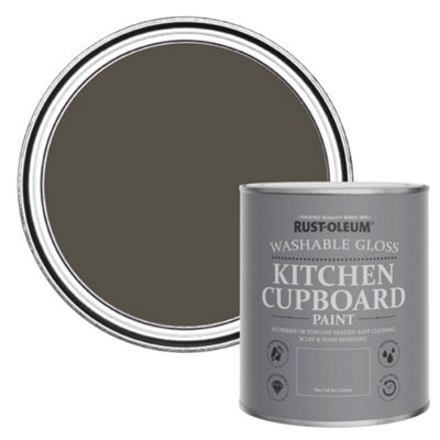 Rust-Oleum Fallow Gloss Kitchen Cupboard Paint 750Ml from B&Q