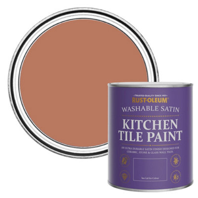 Rust-Oleum Siena Satin Kitchen Tile Paint 750Ml from B&Q