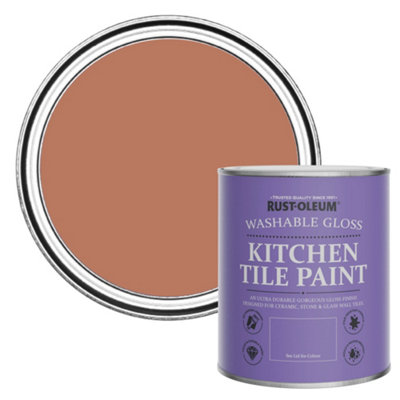 Rust-Oleum Siena Gloss Kitchen Tile Paint 750Ml from B&Q