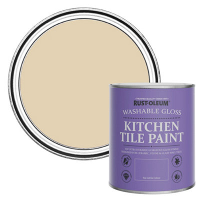 Rust-Oleum Sandhaven Gloss Kitchen Tile Paint 750Ml from B&Q