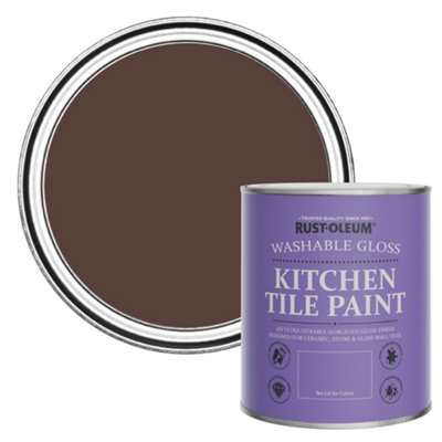 Rust-Oleum Valentina Gloss Kitchen Tile Paint 750Ml from B&Q