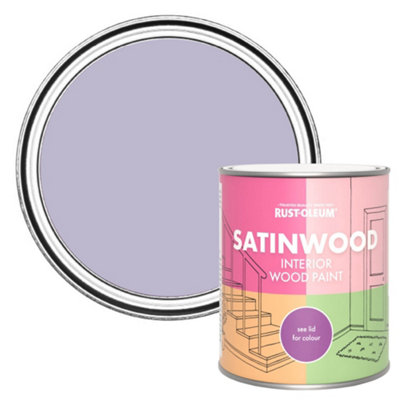 Rust-Oleum Wisteria Satinwood Interior Paint 750Ml from B&Q