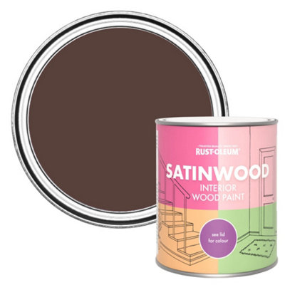 Rust-Oleum Valentina Satinwood Interior Paint 750Ml from B&Q