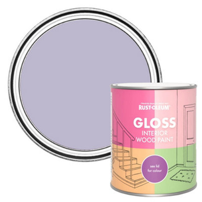 B&Q -  Wisteria Gloss Interior Wood Paint 750Ml