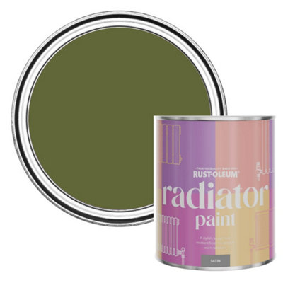Rust-Oleum Jasper Satin Radiator Paint 750Ml from B&Q