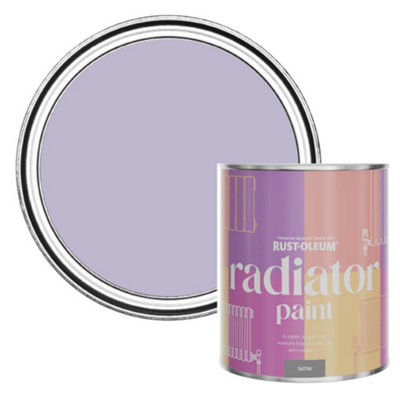 Rust-Oleum Wisteria Satin Radiator Paint 750Ml from B&Q