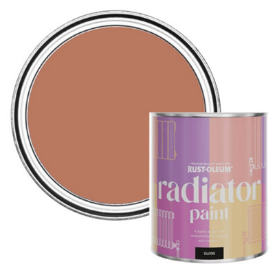 Rust-Oleum Siena Gloss Radiator Paint 750Ml from B&Q