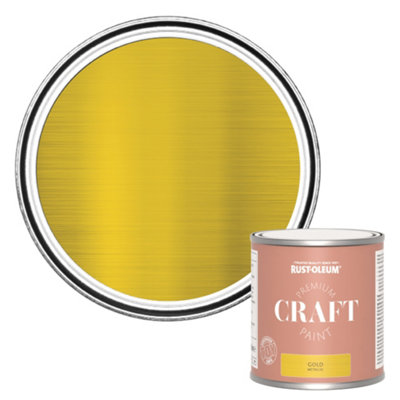 Rust-Oleum Premium Craft Paint - Gold 250Ml