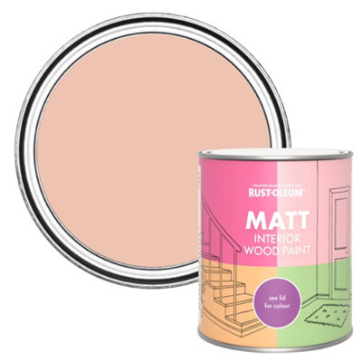 B&Q -  Coral Matt Interior Wood Paint  750Ml
