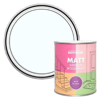 B&Q -  Icecap Matt Interior Wood Paint  750Ml
