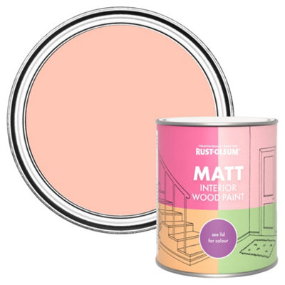 Rust-Oleum Happy As A Clam Matt Interior Wood Paint  750Ml from B&Q