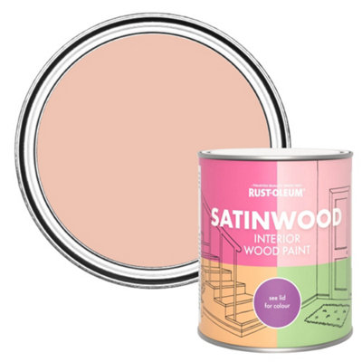 Rust-Oleum Coral Satinwood Interior Paint 750Ml from B&Q
