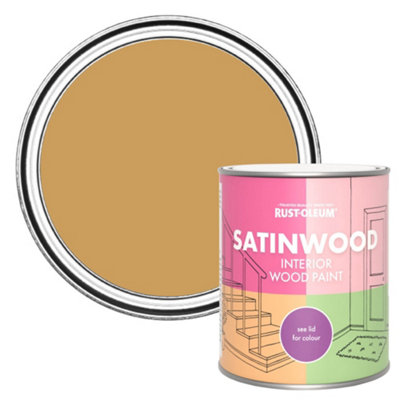 Rust-Oleum Dijon Satinwood Interior Paint 750Ml from B&Q