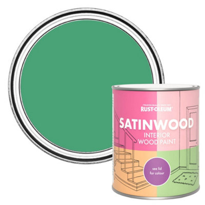 Rust-Oleum Emerald Satinwood Interior Paint 750Ml from B&Q