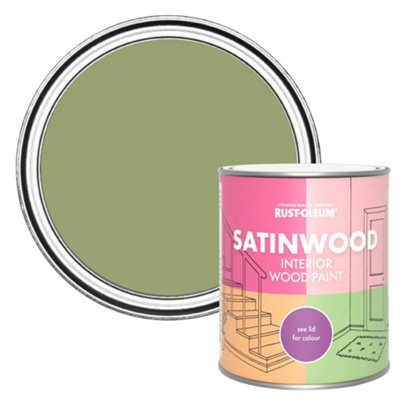 B&Q -  Familiar Ground Satinwood Interior Paint 750Ml